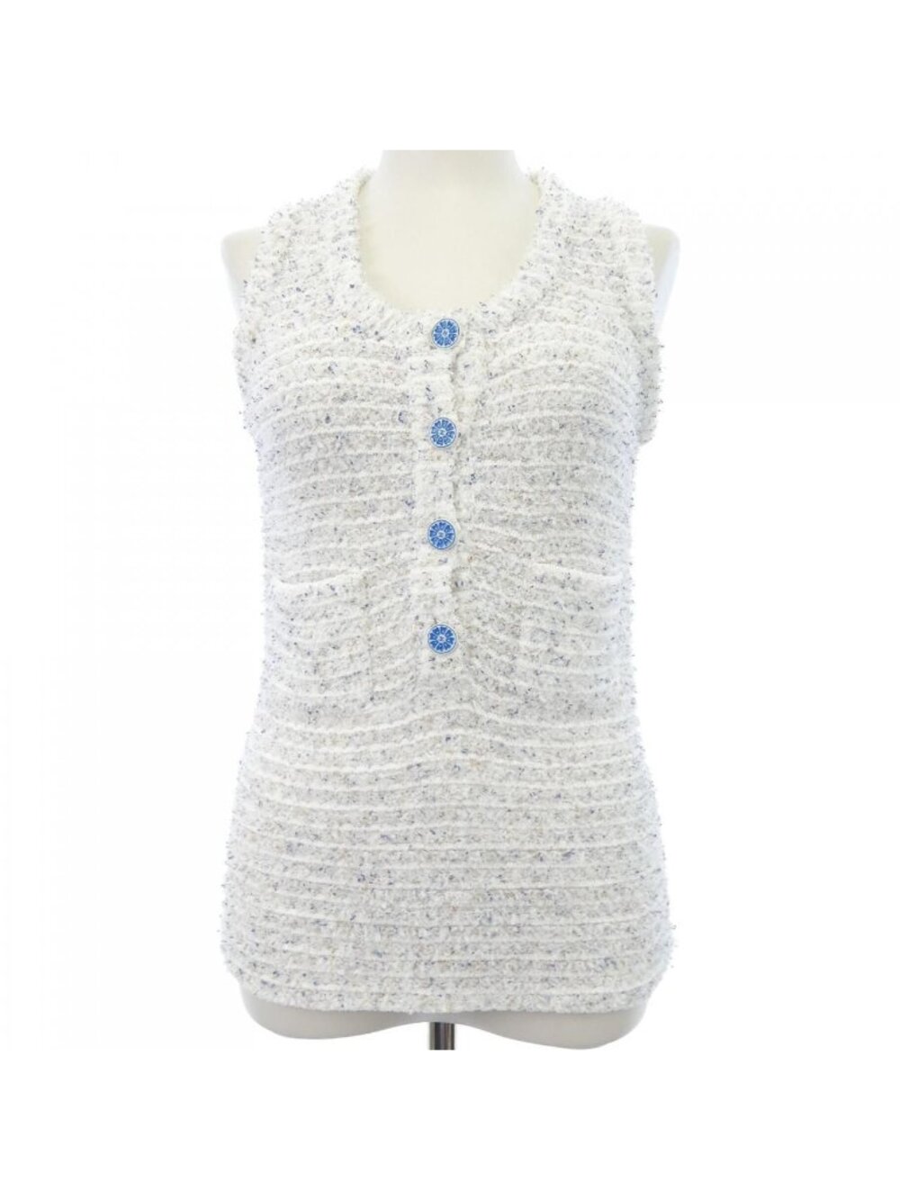 Chanel Knit Sweater White